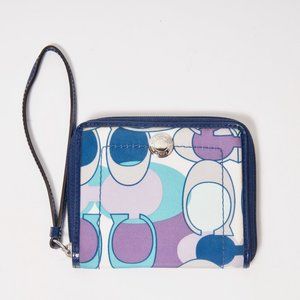 Coach Small Bi-fold Zip Around Wallet